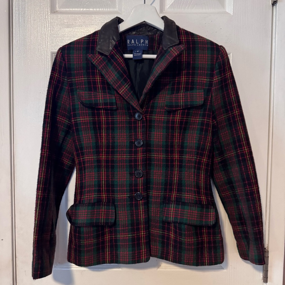 Ralph Lauren Wool Tartan Blazer